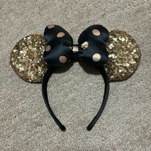 Disney Gold and Black Minnie Ears